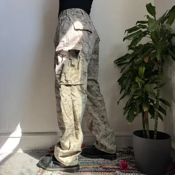 Authentic Camo Cargo utility Pants - unisex Medium Regular - Picture 4 of 7